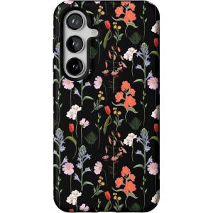 Casely Galaxy S24 Case | Tuscan Tiles | Dolce Vita | Essential Slim Dual-Layer Protective Design(Secret Garden | Mixed Floral)