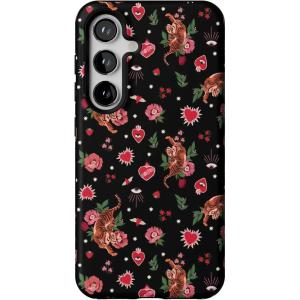Casely Galaxy S24 Case | Tuscan Tiles | Dolce Vita | Essential Slim Dual-Layer Protective Design(Wild at Heart | Tiger)