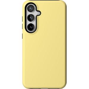 Casely Galaxy S24 Plus Case | Poppy Meadows | Pastel Floral | Essential Slim Dual-Layer Protective Design(Butter Me Up | Butter Yellow)