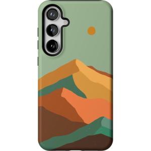 Casely Galaxy S24 Plus Case | Poppy Meadows | Pastel Floral | Essential Slim Dual-Layer Protective Design(Endless Peaks | Colorblock Mountain)