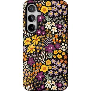 Casely Galaxy S24 Plus Case | Poppy Meadows | Pastel Floral | Essential Slim Dual-Layer Protective Design(Falling for You | Plum Floral)
