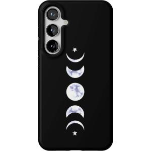 Casely Galaxy S24 Plus Case | Poppy Meadows | Pastel Floral | Essential Slim Dual-Layer Protective Design(It’s Just a Phase | Marble Moon)