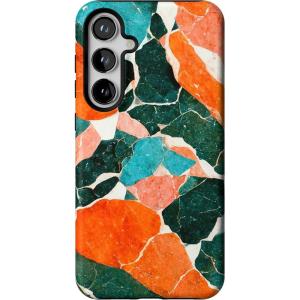 Casely Galaxy S24 Plus Case | Poppy Meadows | Pastel Floral | Essential Slim Dual-Layer Protective Design(Of Quartz! | Sculpted Marble)