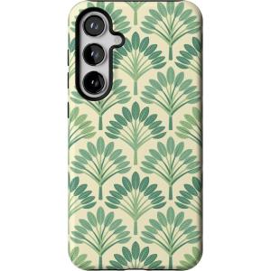 Casely Galaxy S24 Plus Case | Poppy Meadows | Pastel Floral | Essential Slim Dual-Layer Protective Design(Palm Royale | Palm Beach)