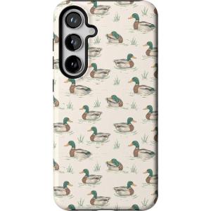 Casely Galaxy S24 Plus Case | Poppy Meadows | Pastel Floral | Essential Slim Dual-Layer Protective Design(The Boyfriend Collection | Mallard & Co.)