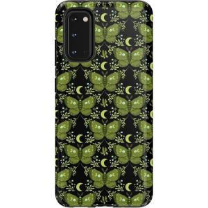 Casely Galaxy S24 Ultra Case | Such a Battie | Purple Bats | Essential Slim Dual-Layer Protective Design(Mystic Moths | Green Twilight)