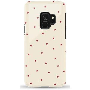 Casely Galaxy S9 Case | Be Mine | Tiny Hearts | Essential Slim Dual-Layer Protective Design(Be Mine | Tiny Hearts)