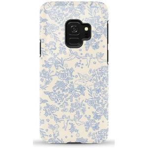 Casely Galaxy S9 Case | Be Mine | Tiny Hearts | Essential Slim Dual-Layer Protective Design(Cupid’s Canvas | Periwinkle Floral)