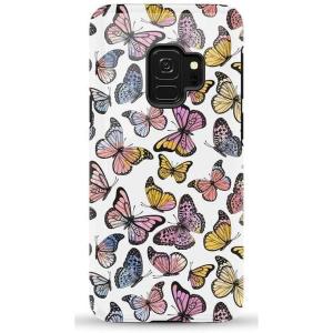 Casely Galaxy S9 Case | Be Mine | Tiny Hearts | Essential Slim Dual-Layer Protective Design(Free Spirit | Rainbow Butterfly)
