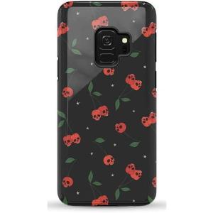 Casely Galaxy S9 Case | Be Mine | Tiny Hearts | Essential Slim Dual-Layer Protective Design(Sweet Revenge | Cherry Skulls)