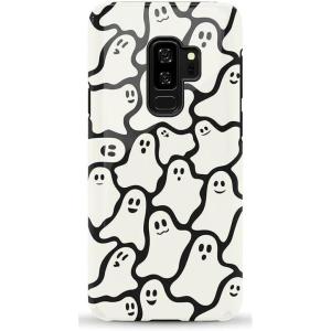Casely Galaxy S9 Plus Case | Midnight Web | Spider Web | Essential Slim Dual-Layer Protective Design(Don’t Ghost Me | Halloween)