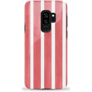 Casely Galaxy S9 Plus Case | Midnight Web | Spider Web | Essential Slim Dual-Layer Protective Design(East Coast Summer | Red Stripes)