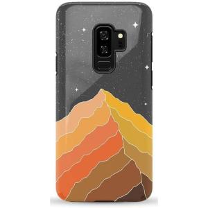 Casely Galaxy S9 Plus Case | Midnight Web | Spider Web | Essential Slim Dual-Layer Protective Design(Night Skies | Mountain Starlight)