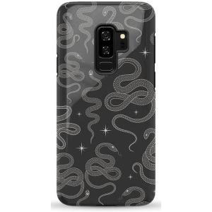 Casely Galaxy S9 Plus Case | Midnight Web | Spider Web | Essential Slim Dual-Layer Protective Design(We’re Ready For It | Black Serpent)