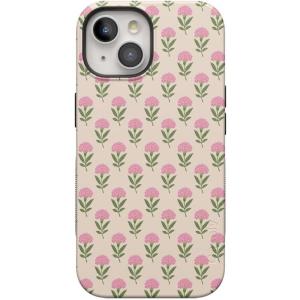 Casely iPhone 15 Plus Case – Outside The Lines Crayola Marker Case – Bold Compatible with MagSafe(Jenna’s Flowers | Fun on Weekdays)