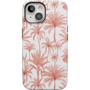 Casely iPhone 15 Plus Case – Outside The Lines Crayola Marker Case – Bold Compatible with MagSafe(Perfect Paradise | Tropical Palm Tree)