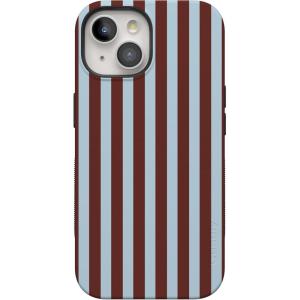 Casely iPhone 15 Plus Case – Outside The Lines Crayola Marker Case – Bold Compatible with MagSafe(Sunday in Brooklyn | Chocolate Stripes)