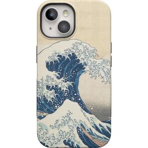 Casely iPhone 15 Plus Case – Outside The Lines Crayola Marker Case – Bold Compatible with MagSafe(The Met Museum | The Great Wave)