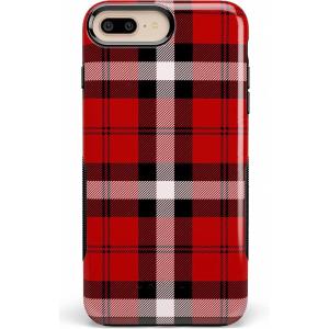 Casely iPhone 6/7/8 Plus Case | Make Your Mark | Crayola Paint Case(As if! Red Plaid)