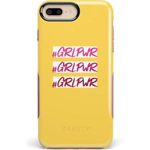 Casely iPhone 6/7/8 Plus Case | Make Your Mark | Crayola Paint Case(#GRLPWR Triple Threat)