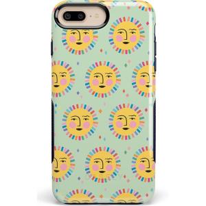 Casely iPhone 6/7/8 Plus Case | Make Your Mark | Crayola Paint Case(Sunny Days | Sun Patterned)