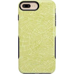 Casely iPhone 6/7/8 Plus Case | Make Your Mark | Crayola Paint Case(Swirl Away | Tea Green Geometric)