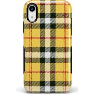 Casely iPhone XR Case | Make Your Mark | Crayola Paint Case(53 As if! Yellow Plaid)