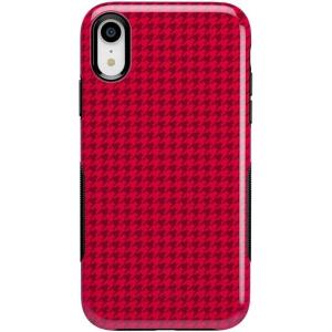 Casely iPhone XR Case | Make Your Mark | Crayola Paint Case(Best Dressed | Pink Houndstooth)