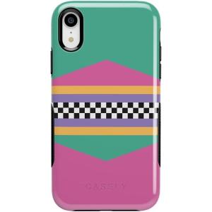 Casely iPhone XR Case | Make Your Mark | Crayola Paint Case(Rad Dad | 80’s Colorblock)