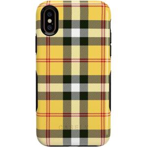 Casely iPhone Xs Max Case | Make Your Mark | Crayola Paint Case(As if! Yellow Plaid)