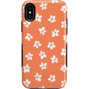 Casely iPhone Xs Max Case | Make Your Mark | Crayola Paint Case(Flower My World | Burnt Orange Floral)