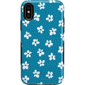 Casely iPhone Xs Max Case | Make Your Mark | Crayola Paint Case(Flower My World | Ocean Blue Floral)