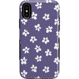 Casely iPhone Xs Max Case | Make Your Mark | Crayola Paint Case(Flower My World | Purple Mauve Floral)