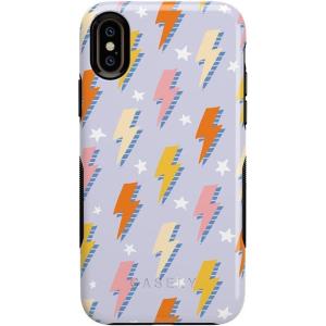 Casely iPhone Xs Max Case | Make Your Mark | Crayola Paint Case(In a Flash | Lightning Bolt)