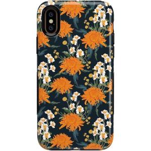 Casely iPhone Xs Max Case | Make Your Mark | Crayola Paint Case(Off Tropic Floral | Exotic Orange Flower)