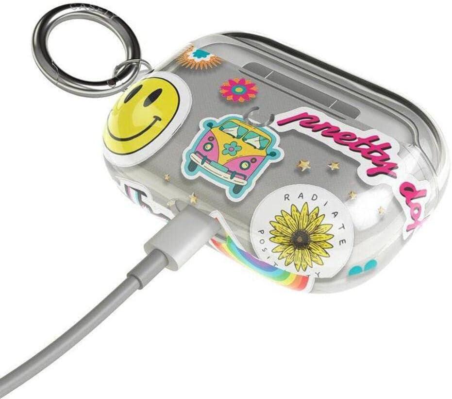 imageCasely Case Compatible with AirPods 3 Floral  Stuck on U Festival Sticker AirPods Floral  Compatible Only with AirPods 3