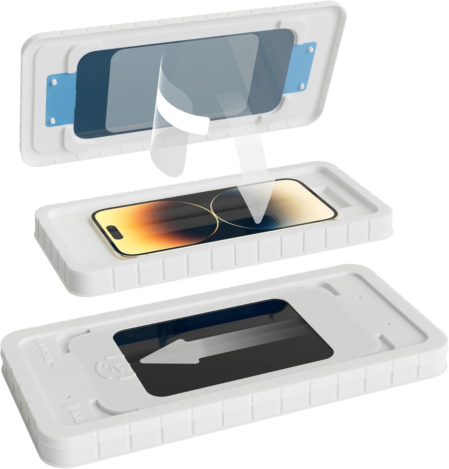 imageCasely Screen Protector for iPhone 12 Pro Max Tempered Glass Screen ProtectoriPhone 15 Pro