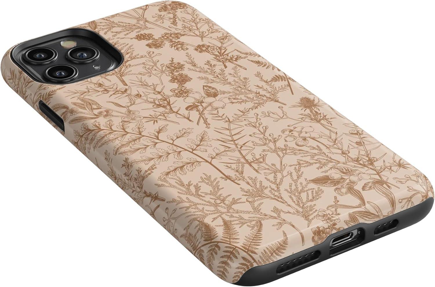 imageCasely iPhone 11 Pro Case  Make Your Mark  Crayola Paint CaseBeige Garden  Neutral Floral