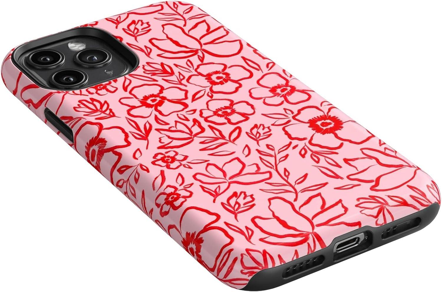 imageCasely iPhone 11 Pro Case  Make Your Mark  Crayola Paint CaseBlush Garden  Floral Doodle