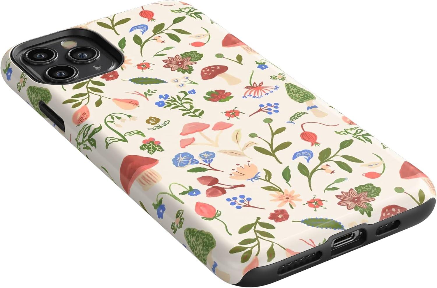 imageCasely iPhone 11 Pro Case  Make Your Mark  Crayola Paint CaseGarden Party  Mushroom Floral