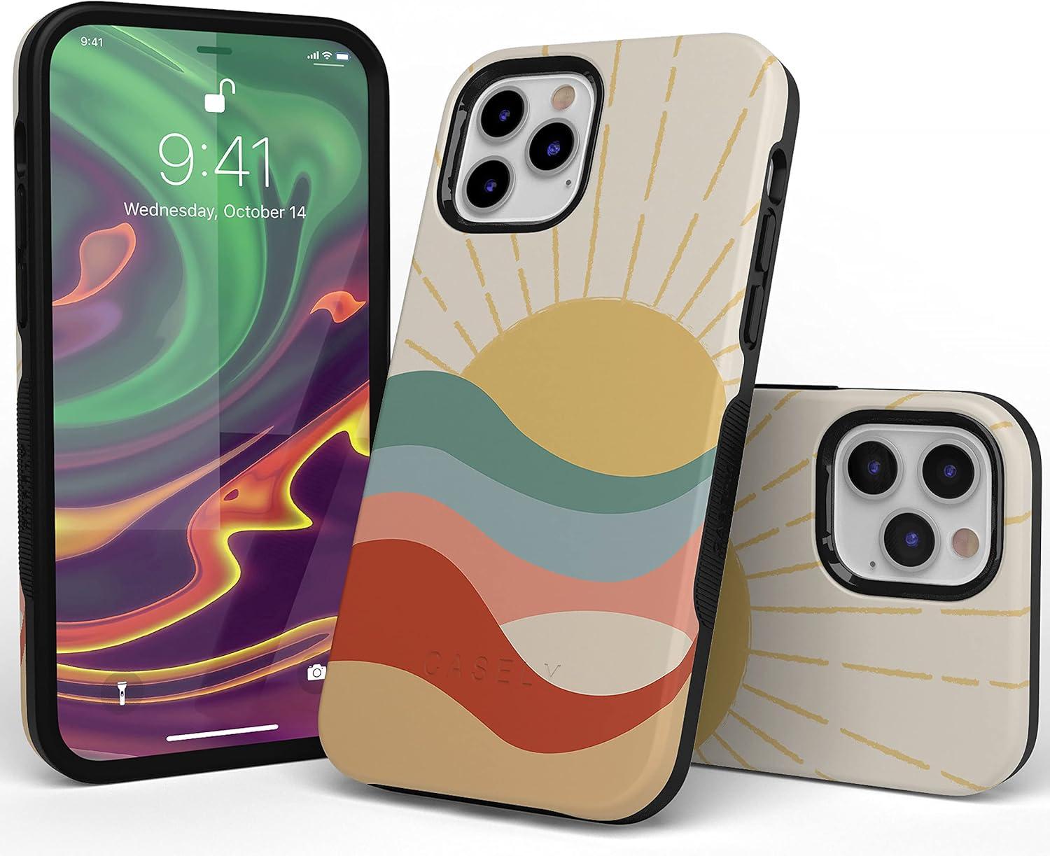 imageCasely iPhone 11 Pro Case  Make Your Mark  Crayola Paint CaseHere Comes the Sun  Colorblock Sunset