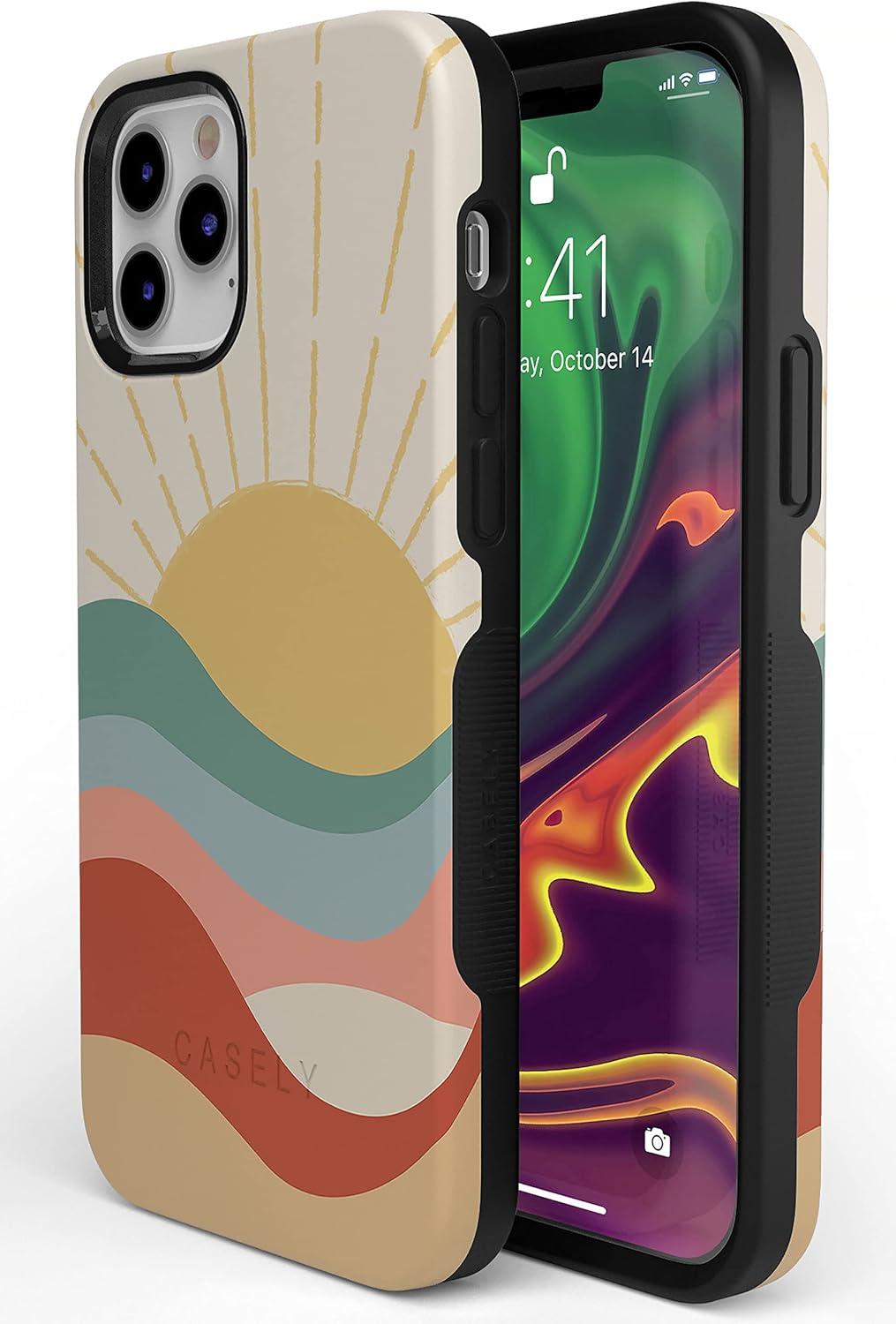 imageCasely iPhone 11 Pro Case  Make Your Mark  Crayola Paint CaseHere Comes the Sun  Colorblock Sunset