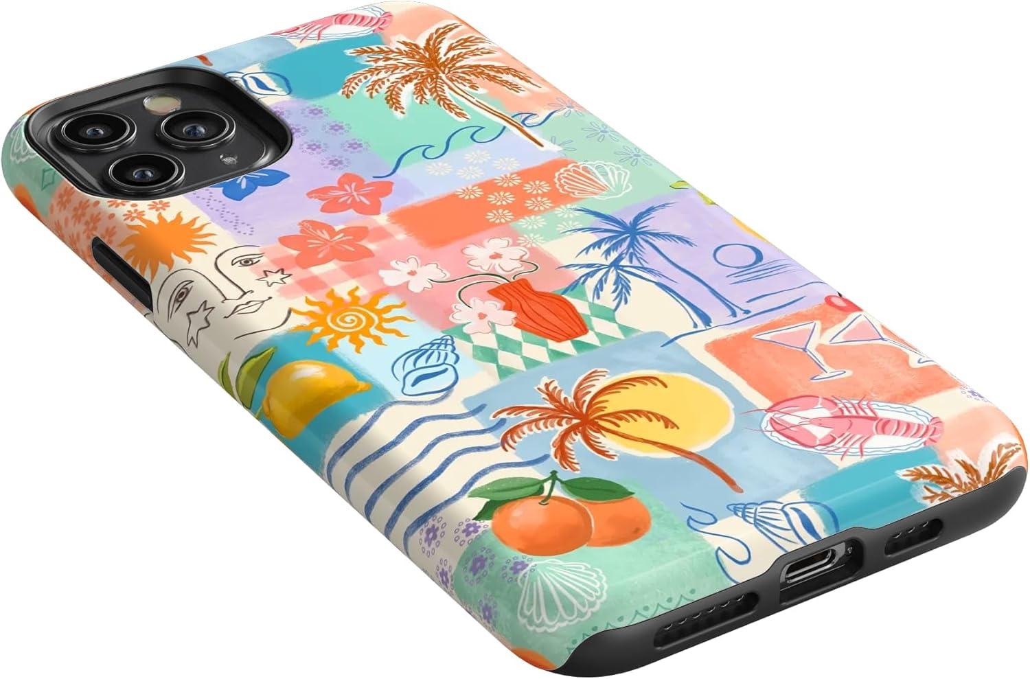 imageCasely iPhone 11 Pro Case  Make Your Mark  Crayola Paint CaseTropical Heat  Beachy Collage