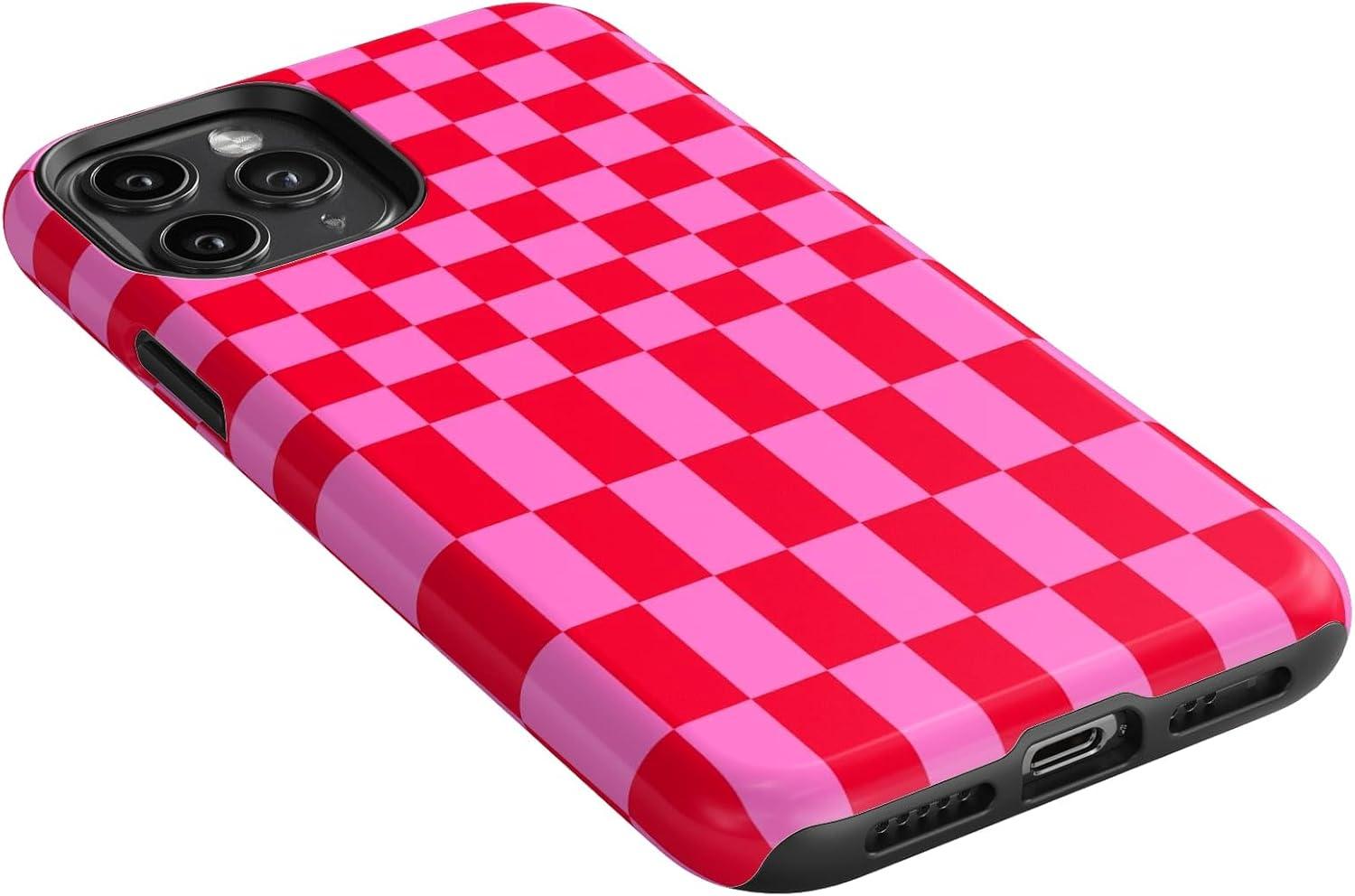 imageCasely iPhone 11 Pro Case  Make Your Mark  Crayola Paint CaseVibe Check  Pink Checkerboard