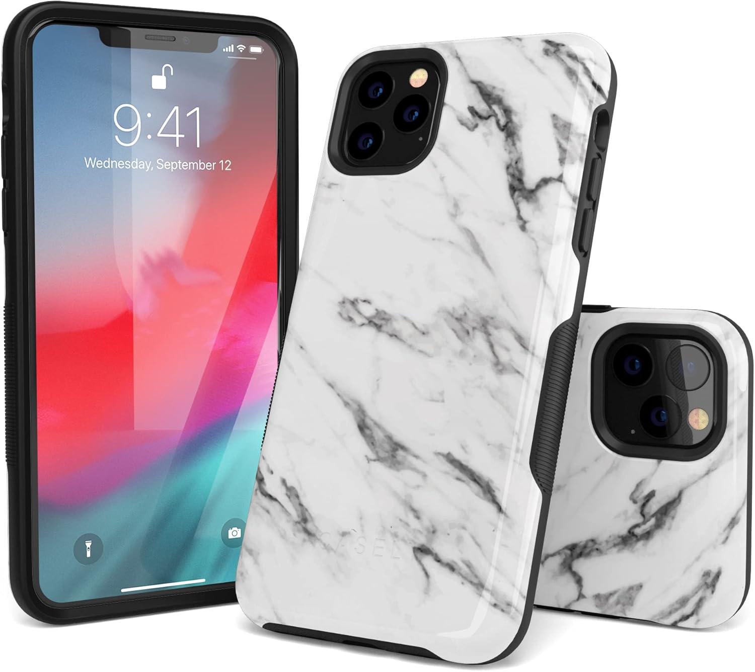 imageCasely iPhone 11 Pro Case  Make Your Mark  Crayola Paint CaseWhite Marble