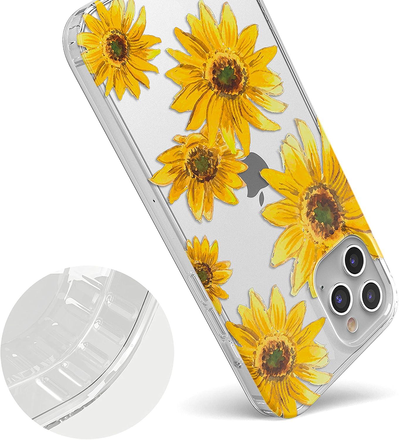 imageCasely iPhone 11 Pro Floral Case  Rose to Fame Coquette  Blue amp White Rose CaseBright Yellow Sunflowers Floral