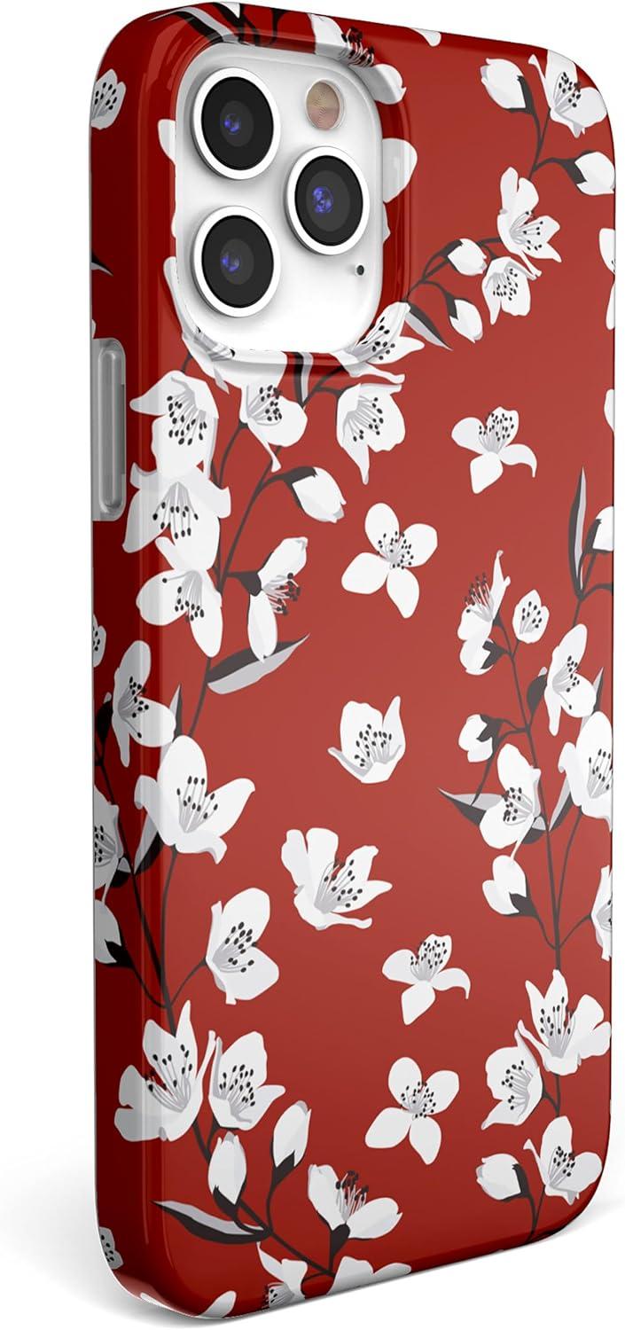 imageCasely iPhone 11 Pro Floral Case  Rose to Fame Coquette  Blue amp White Rose CaseFloral Forest  Red Cherry Blossom Floral
