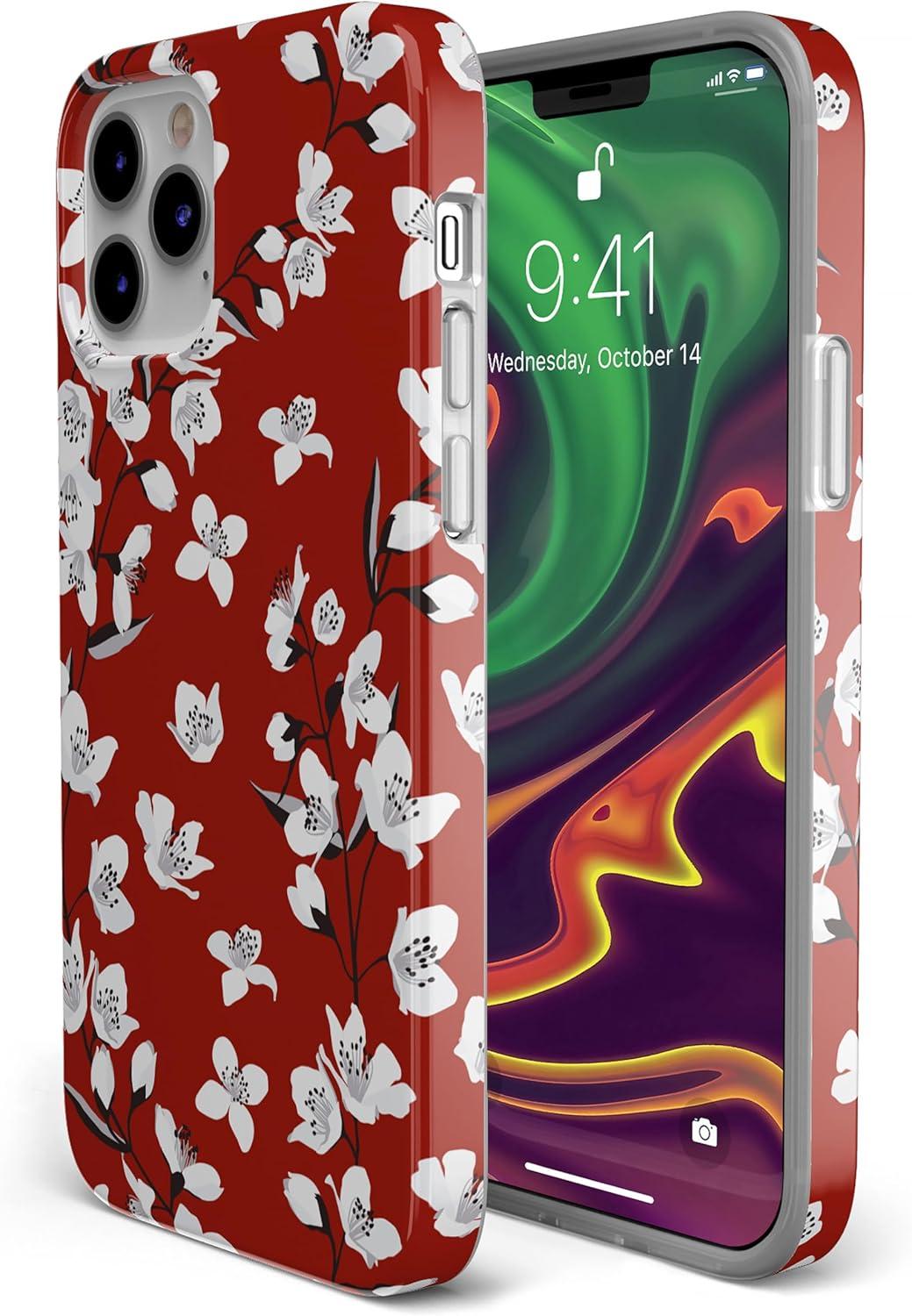 imageCasely iPhone 11 Pro Floral Case  Rose to Fame Coquette  Blue amp White Rose CaseFloral Forest  Red Cherry Blossom Floral