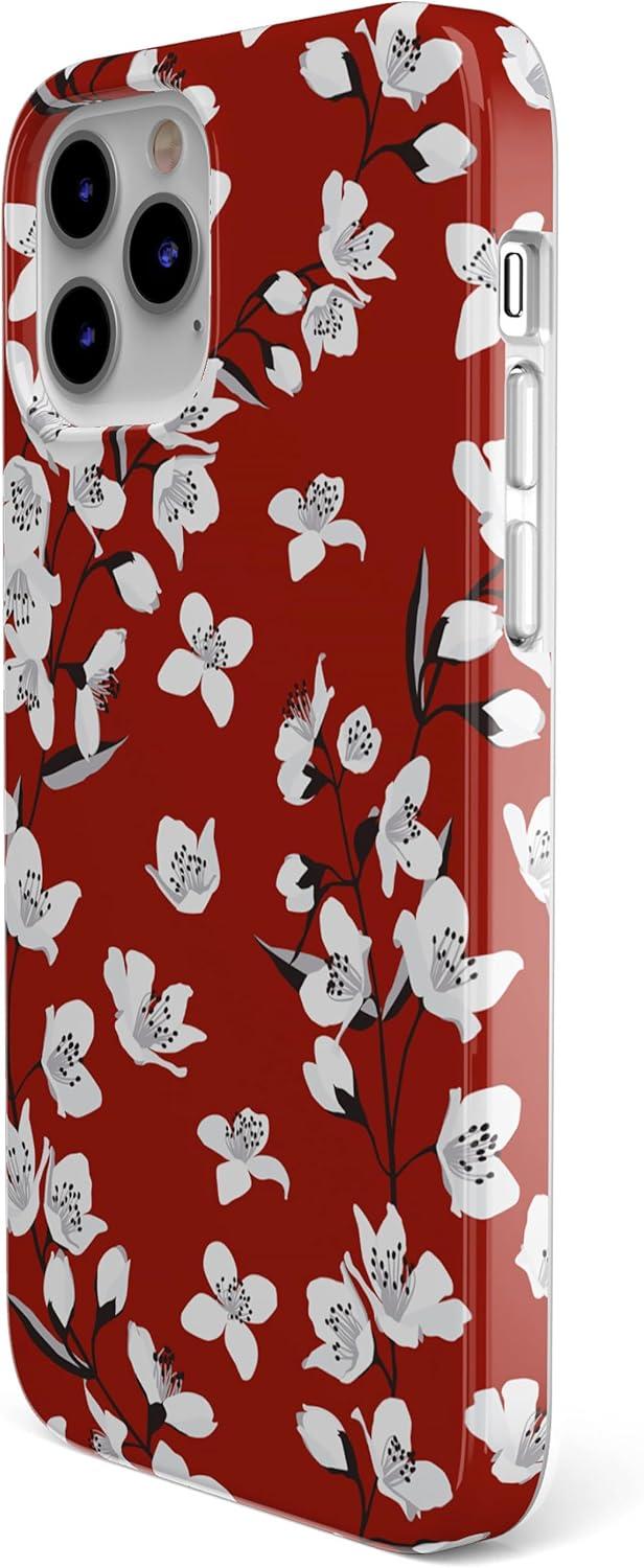 imageCasely iPhone 11 Pro Floral Case  Rose to Fame Coquette  Blue amp White Rose CaseFloral Forest  Red Cherry Blossom Floral