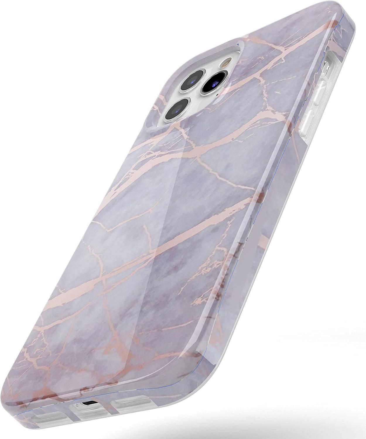 imageCasely iPhone 11 Pro Floral Case  Rose to Fame Coquette  Blue amp White Rose CaseLavender Gray  Rose Gold Marble